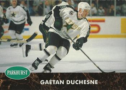 #305 Gaetan Duchesne - Minnesota North Stars - 1991-92 Parkhurst Hockey