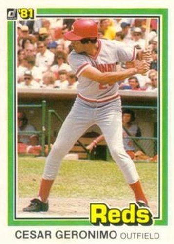 #305 Cesar Geronimo - Cincinnati Reds - 1981 Donruss Baseball