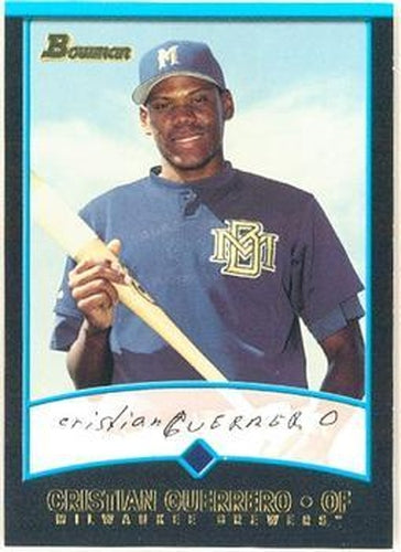 #305 Cristian Guerrero - Milwaukee Brewers - 2001 Bowman Baseball