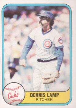 #305 Dennis Lamp - Chicago Cubs - 1981 Fleer Baseball