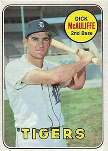 #305 Dick McAuliffe - Detroit Tigers - 1969 Topps Baseball
