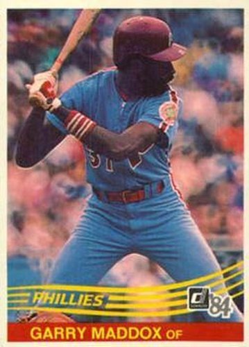 #305 Garry Maddox - Philadelphia Phillies - 1984 Donruss Baseball