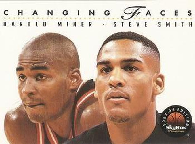 #305 Harold Miner / Steve Smith - Miami Heat - 1993-94 SkyBox Premium Basketball