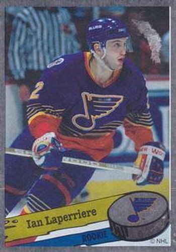 #305 Ian Laperriere - St. Louis Blues - 1995-96 Panini Hockey Stickers