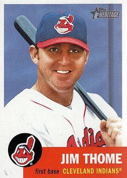 #305 Jim Thome - Cleveland Indians - 2002 Topps Heritage Baseball