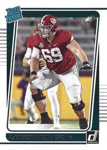 #305 Landon Dickerson - Philadelphia Eagles - 2021 Donruss Football