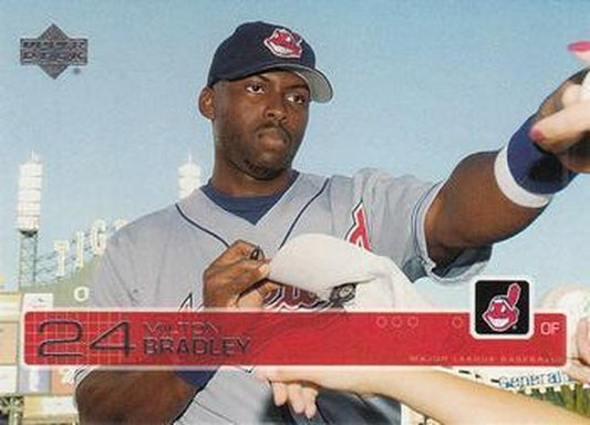 #305 Milton Bradley - Cleveland Indians - 2003 Upper Deck Baseball