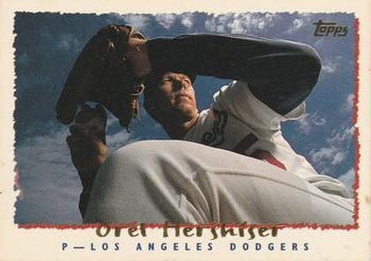 #305 Orel Hershiser - Los Angeles Dodgers - 1995 Topps Baseball