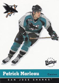 #305 Patrick Marleau - San Jose Sharks - 2000-01 Upper Deck Vintage Hockey
