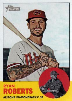 #305 Ryan Roberts - Arizona Diamondbacks - 2012 Topps Heritage Baseball