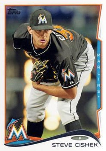 #305 Steve Cishek - Miami Marlins - 2014 Topps Baseball