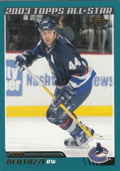 #305 Todd Bertuzzi - Vancouver Canucks - 2003-04 Topps Hockey