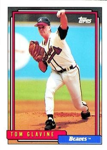 #305 Tom Glavine - Atlanta Braves - 1992 Topps Baseball