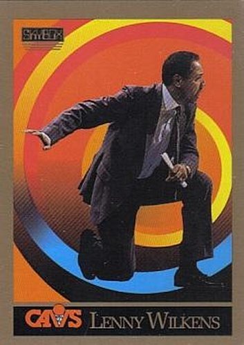 #305 Lenny Wilkens - Cleveland Cavaliers - 1990-91 SkyBox Basketball