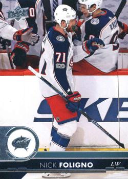 #305 Nick Foligno - Columbus Blue Jackets - 2017-18 Upper Deck Hockey