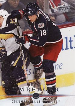 #305 R.J. Umberger - Columbus Blue Jackets - 2008-09 Upper Deck Hockey