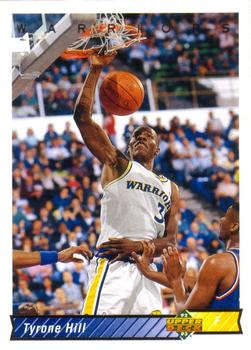 #305 Tyrone Hill - Golden State Warriors - 1992-93 Upper Deck Basketball