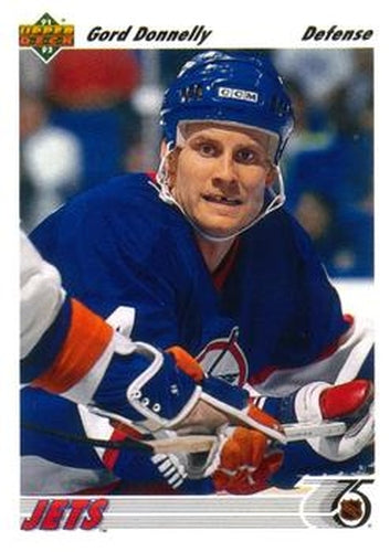 #305 Gord Donnelly - Winnipeg Jets - 1991-92 Upper Deck Hockey
