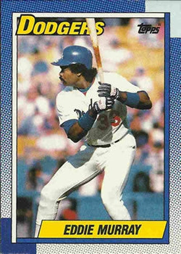 #305 Eddie Murray - Los Angeles Dodgers - 1990 Topps Baseball