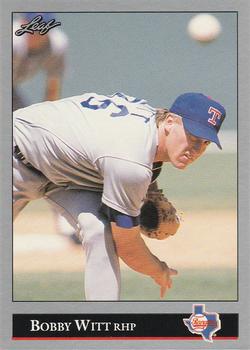 #305 Bobby Witt - Texas Rangers - 1992 Leaf Baseball