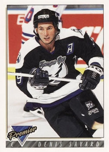 #305 Denis Savard - Tampa Bay Lightning - 1993-94 Topps Premier Hockey