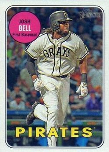 #305b Josh Bell - Pittsburgh Pirates - 2018 Topps Heritage Baseball