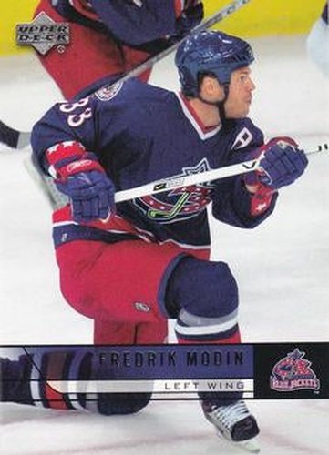 #306 Fredrik Modin - Columbus Blue Jackets - 2006-07 Upper Deck Hockey
