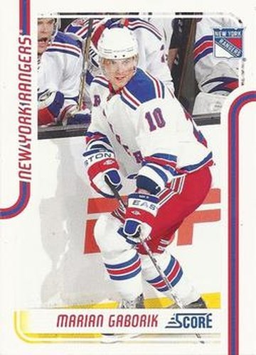 #306 Marian Gaborik - New York Rangers - 2011-12 Score Hockey