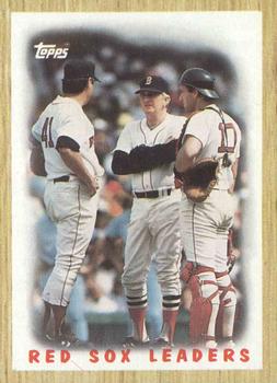 #306 Red Sox Leaders - Boston Red Sox - 1987 Topps Baseball