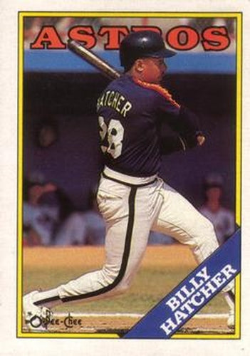 #306 Billy Hatcher - Houston Astros - 1988 O-Pee-Chee Baseball