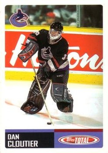 #306 Dan Cloutier - Vancouver Canucks - 2002-03 Topps Total Hockey
