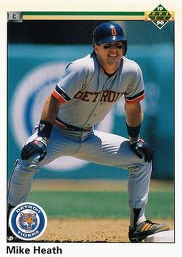 #306 Mike Heath - Detroit Tigers - 1990 Upper Deck Baseball