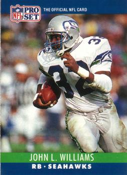 #306 John L. Williams - Seattle Seahawks - 1990 Pro Set Football
