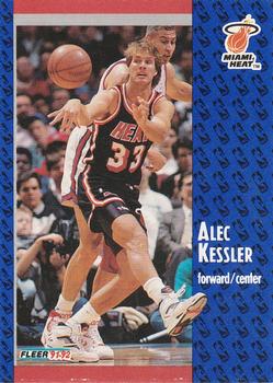 #306 Alec Kessler - Miami Heat - 1991-92 Fleer Basketball