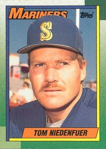 #306 Tom Niedenfuer - Seattle Mariners - 1990 O-Pee-Chee Baseball