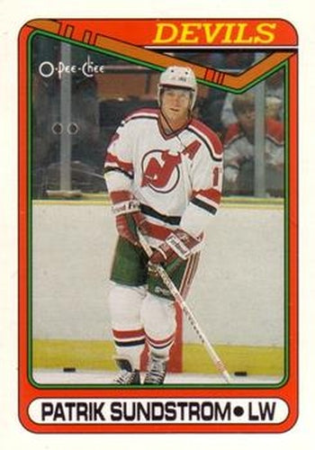 #306 Patrik Sundstrom - New Jersey Devils - 1990-91 O-Pee-Chee Hockey