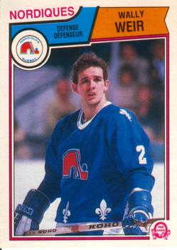 #306 Wally Weir - Quebec Nordiques - 1983-84 O-Pee-Chee Hockey