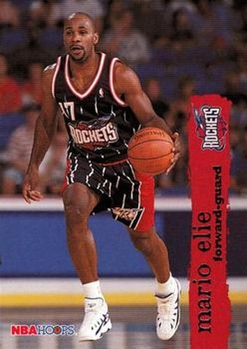 #306 Mario Elie - Houston Rockets - 1995-96 Hoops Basketball