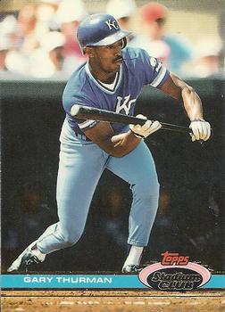#306 Gary Thurman - Kansas City Royals - 1991 Stadium Club Baseball