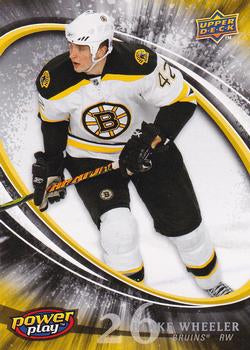 #306 Blake Wheeler - Boston Bruins - 2008-09 Upper Deck Power Play Box Set Hockey