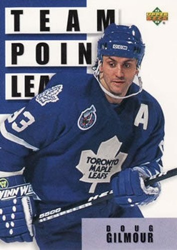 #306 Doug Gilmour - Toronto Maple Leafs - 1993-94 Upper Deck Hockey