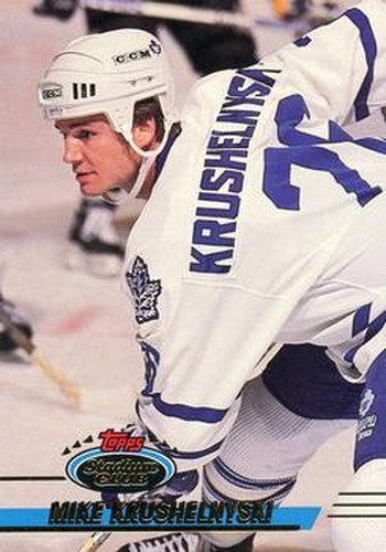 #306 Mike Krushelnyski - Toronto Maple Leafs - 1993-94 Stadium Club Hockey