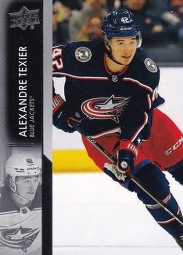 #306 Alexandre Texier - Columbus Blue Jackets - 2021-22 Upper Deck Hockey