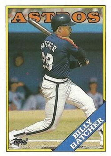 #306 Billy Hatcher - Houston Astros - 1988 Topps Baseball