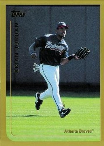 #306 Brian Jordan - Atlanta Braves - 1999 Topps Baseball