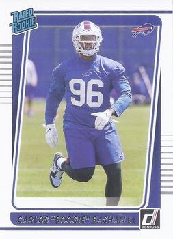 #306 Carlos "Boogie" Basham - Buffalo Bills - 2021 Donruss Football