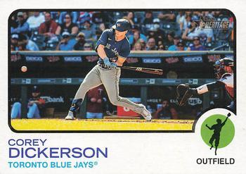 #306 Corey Dickerson - Toronto Blue Jays - 2022 Topps Heritage Baseball