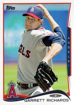 #306 Garrett Richards - Los Angeles Angels - 2014 Topps Baseball