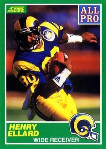 #306 Henry Ellard - Los Angeles Rams - 1989 Score Football