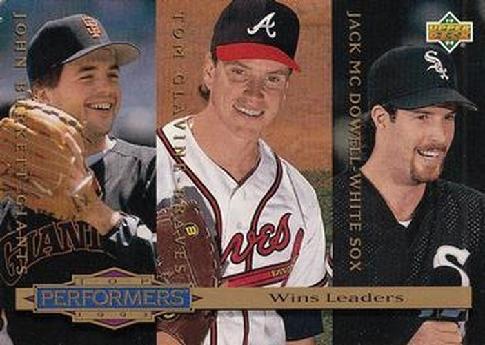 #306 Jack McDowell / John Burkett / Tom Glavine - Chicago White Sox /San Francisco Giants / Atlanta Braves - 1994 Collector's Choice Baseball